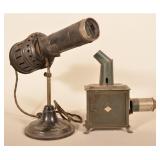 2 Antique Tin Magic Lanterns