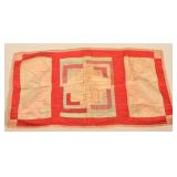Antique Log Cabin-Style Doll Quilt