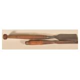 Antique Woodworking Slick & Long Chisel