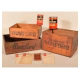 Rumford Stenciled Shipping Crates & Product