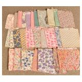 Large Group Vintage Printed Cotton Fabrics