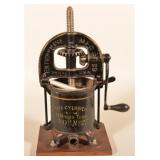 Great Enterprise Stenciled Cast Iron Fruit Press