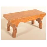 Early Pennsylvania Grain-Painted Foot Stool