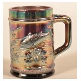 Antique Dugan 1917 Carnival Glass Fisherman