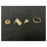 (4) Pcs. 14K Jewelry