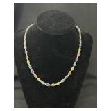14K & Multi Gem Necklace w/ Diamonds