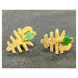 18K Jade Earrings