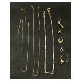 (7) Pcs. of Misc. 10K Jewelry