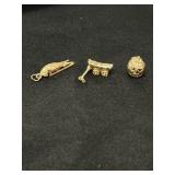 (3) 14K Charms