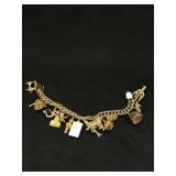 14K Charm Bracelet w/ 10K & 14K Charms