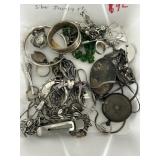 (30) Pcs. Sterling SIlver Jewelry Etc.