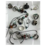 (19) Pcs. Native American SIlver Jewelry