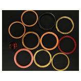 (11) Pcs. Vintage Bakelite & Celluloid Etc.