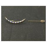 10K Victorian Pin & Stick Pin