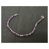 Amethyst Bracelet w/ 14K Accents & Clasps