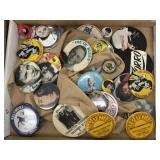 Pinback Buttons & Pin Singers, Etc.