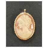 18K Cameo Pin/ Pendant