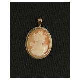10K Cameo Pendant