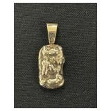 14K Gold Nugget Pendant