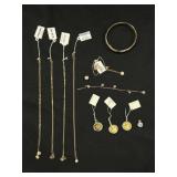 (12) Pcs. Gold Filled Jewelry