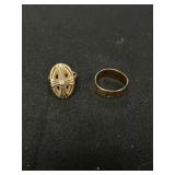 (2) 10K Rings