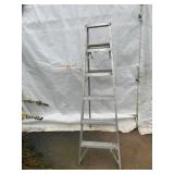 Aluminum 6-Step Folding Ladder