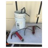 Grease Guns and Pump Set with Bucket