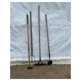 4 Assorted Garden Hand Tools