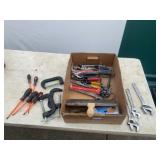 Hand Tools Lot Wrenches Screwdrivers Clamps