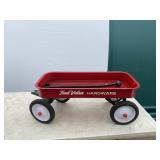 True Value Hardware Red Metal Wagon Pull Toy