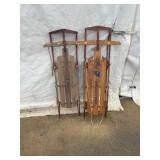Wood Sleds: Flexible Flyer & Challenger