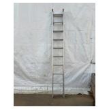 12-foot Extension Aluminum Ladder with Rope Pulley