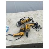 DeWalt Power Tools: Grinder, 2 Drywall Screw Guns