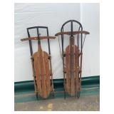 Wooden Snappy Boy Snow Sleds