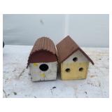 Painted Wooden Birdhouses
