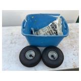 Quik Grip Truck Chains, Two 4.10/3.50-4 Tires