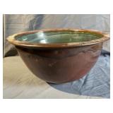 Unmarked Lg. Pottery Double Handled Bowl