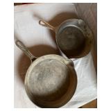 (2) Unsigned Cast Iron Frying Pans