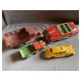 Asst. Vintage Pressed Steel Tin Litho Toy Vehicles