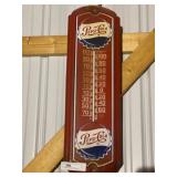 Vintage Pepsi Pressed Steel Thermometer
