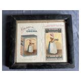 Framed Walter Baker Cocoa Adv.