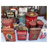 Assortment of Advertising & Tobacco Tins