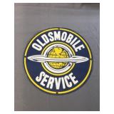 Enameled Porcelain Oldsmobile Sign
