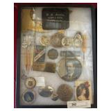Riker Mount w/ Promo Items, Pocket Mirrors &