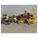 Cast Metal Horse Drawn Carriage
