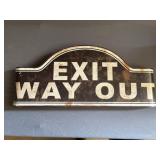 Steel Exit Sign