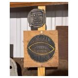 2 Cast Metal Embossed Name Plates