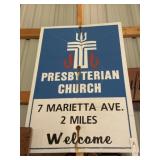 Presbyterian Church Steel Sign