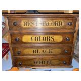 4 Drawer Wooden Spool Cabinet