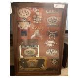 Display Case of Automotive Plaques